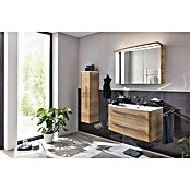 Lanzet Classico Waschtischunterschrank (99,2 x 52,4 x 48,2 cm, Berg Eiche, Farbe Griff: Anthrazit, Links) | BAUHAUS