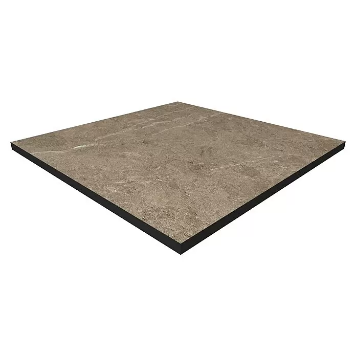 Terrassenfliese Botticino 2.0 - 60 x 60 x 2 cm, Taupe, Matt - Diagonale Ansicht