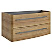 Lanzet Classico Waschtischunterschrank (99,2 x 52,4 x 48,2 cm, Berg Eiche, Farbe Griff: Anthrazit, Rechts) | BAUHAUS