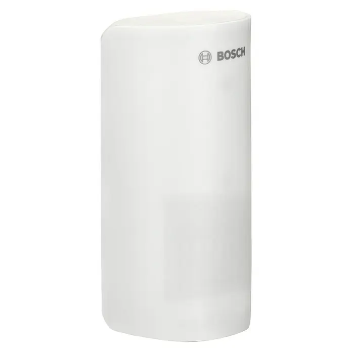 Bosch Smart Home Bewegungsmelder - Smarte Steuerung: Bosch Smart Home App, Reichweite Funk: 50 m - Abbildung eines weißen Bosch-Warmwasserspeichers. Ein kompaktes und effizientes Gerät zur Warmwasserbereitung im Haushalt.