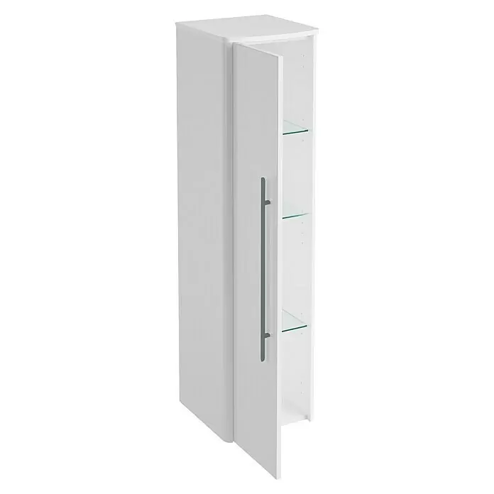 Lanzet Classico MidischrankB x T x H: 31,2 x 32,5 x 121,4 cm, Weiß, Farbe Griff: Anthrazit, DIN Anschlag: Links