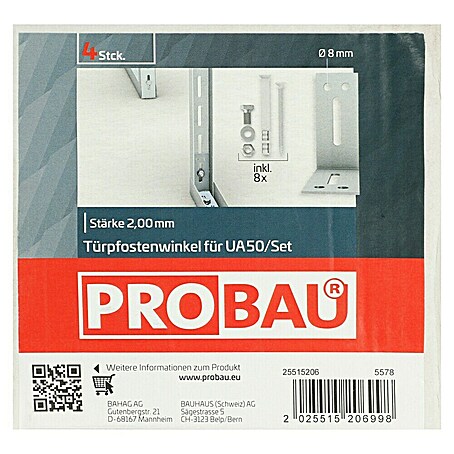 Probau Türpfostensteckwinkel (50 x 110 x 110 mm)