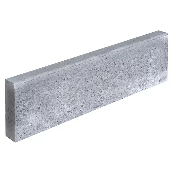 EHL Tiefbordstein - 100 x 30 x 8 cm, Grau - Grauer Betonrandstein für Gartenabgrenzungen oder Pflasterprojekte.