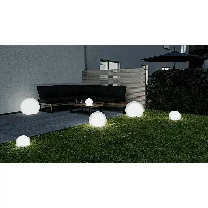 New Garden Design-Außenleuchte Buly 40 - Durchmesser: 40 cm, E27, IP65 - Stimmungsaufnahme