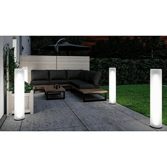 New Garden Außenstehleuchte Fity (Höhe: 100 cm, IP65, Weiß) | BAUHAUS