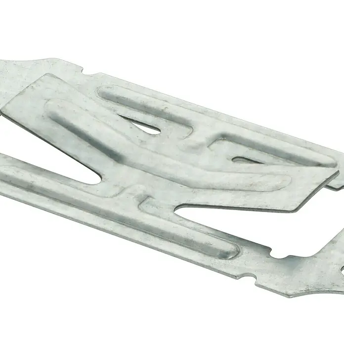 Probau Kreuzverbinder - Stahl, 1 Stk. - Nahaufnahme von Verbinderplatten, ideal zur Befestigung von Holzbauteilen. Robuste, verzinkte Bauverbinder für zuverlässige Verbindungen.
