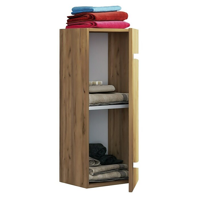 VCM Badinos Hängeschrank (33 x 22 x 75 cm, Honig-Eiche) | BAUHAUS