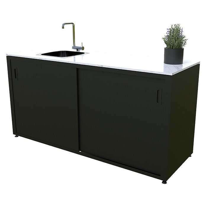 Modul za letno kuhinjo s koritom  (Antracit) | 8336 - Grillküchen | ICGA - Grillgeräte | ICG - Grillgeräte / Grillzubehör | IC - Freizeit im Garten | I - Stadtgarten | BAUHAUS