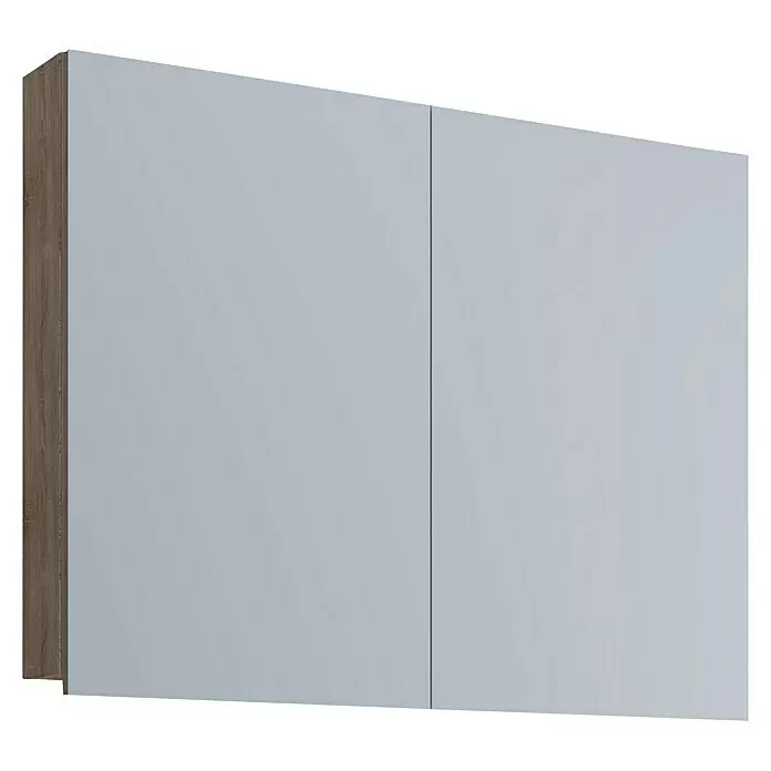 VCM Badinos SpiegelschrankB x H: 60 x 59,2 cm, Ohne Beleuchtung, Holz, Sonoma-Eiche