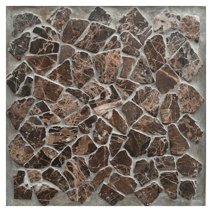 Mozaïektegel Keizer (30 x 30 cm, Marmer, Bruin)