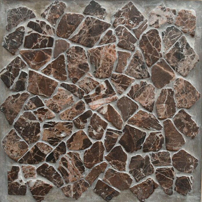 Mozaïektegel Keizer (30 x 30 cm, Marmer, Bruin)