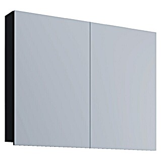 VCM Badinos Spiegelschrank (B x H: 60 x 59,2 cm, Ohne Beleuchtung, Holzwerkstoff, Schwarz)