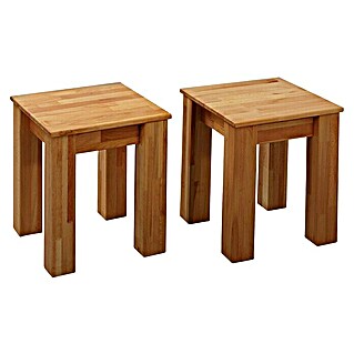 Krok Wood Sitzhocker Bonn (35 x 35 x 45 cm, Buche, 2 Stk.)