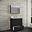 VCM Badinos Badmöbel-Set SPS (80 cm, Schwarz, Farbe Waschbecken: Weiß) | BAUHAUS