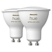 Philips Hue Set Smart LED-Lampe White & Color Ambiance (GU10, Dimmbar, RGBW, 350 lm, 5,7 W, 4 Stk.) | BAUHAUS