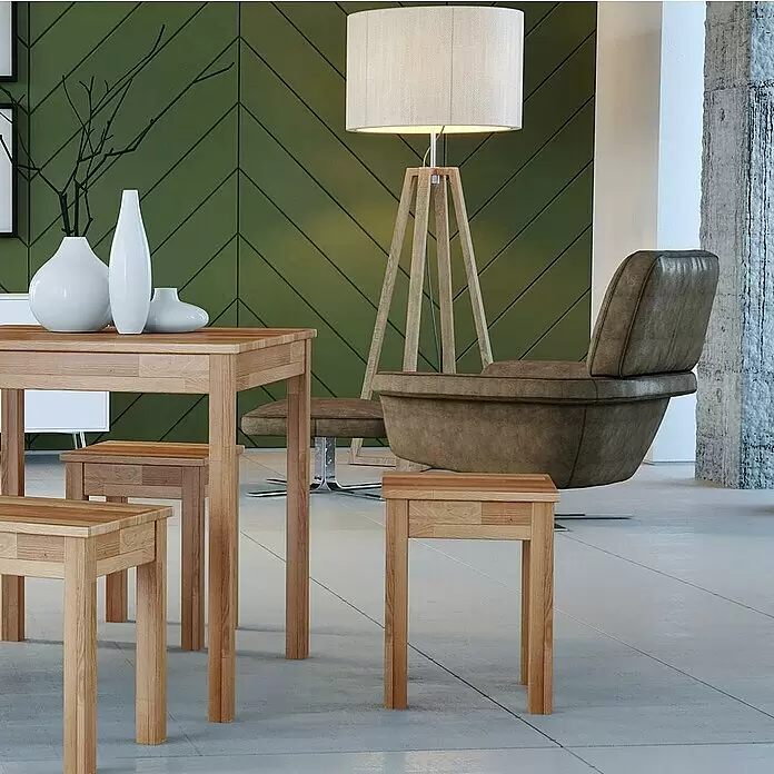 Krok Wood Sitzhocker Tomas Buche35 x 35 x 45 cm, 1 Stk.