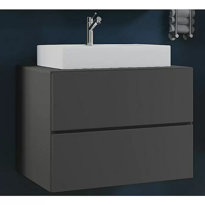 VCM Lendas Badmöbel-Set - 81 cm, Anthrazit - Stimmungsaufnahme