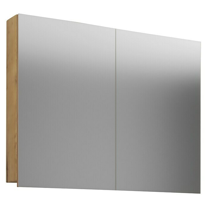 VCM Badinos Spiegelschrank (B x H: 80 x 59,2 cm, Ohne Beleuchtung, Holz, Honig-Eiche) | BAUHAUS