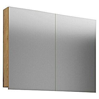 VCM Badinos Spiegelschrank (B x H: 80 x 59,2 cm, Ohne Beleuchtung, Holz, Honig-Eiche)