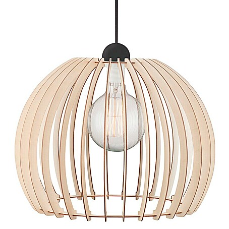 Nordlux Lámpara colgante redonda Chino (60 W, Ø x Al: 40 x 250 cm, Natural, E27)
