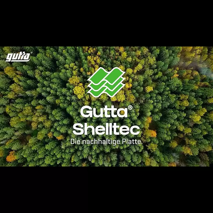 Gutta Wellplatte Shelltec - 200 cm x 95 cm x 4 mm, Anthrazit - Gutta Shelltec | Das nachhaltige Multitalent | Neuprodukt 2022 von Gutta