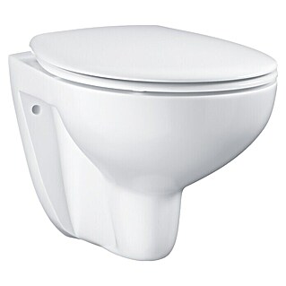 Grohe Hangend toiletset Bau Ceramic (Zonder spoelrand, Uitlaat toilet: Horizontaal, Alpine Wit)