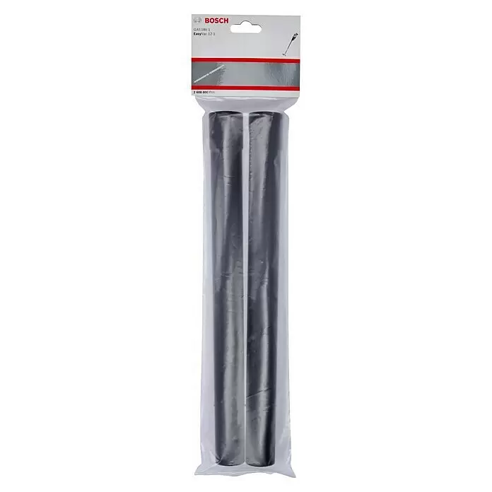 Bosch Verlängerungsrohr - Länge: 37 cm, 2 Stk. - Zwei dunkelgraue Verlängerungsrohre für einen Bosch Staubsauger, in Klarsichtverpackung versiegelt.