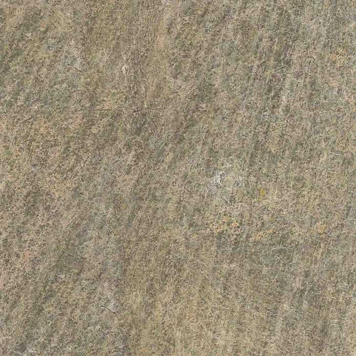 Marazzi Terrassenfliese Esterno 20T Rocking Grey - 60 x 60 x 2 cm, Grau/Braun, Matt - Nahaufnahme einer strukturierten, braunen Steinplatte mit feinen Linien und vielfältigen Schattierungen für Boden- oder Wandgestaltung.