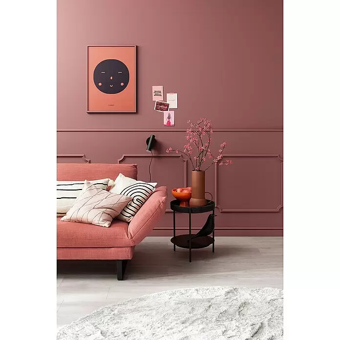 SCHÖNER WOHNEN-Farbe Wandfarbe Designfarbe - Englisches Rosenrot, Matt, 2,5 l, Konservierungsmittelfrei - Stimmungsaufnahme