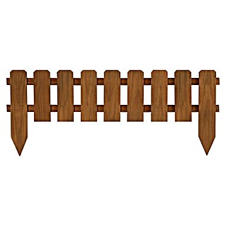 Cerland Valla mini ranurada Onel (L x Al: 1,1 x 0,25 m, Marrón)