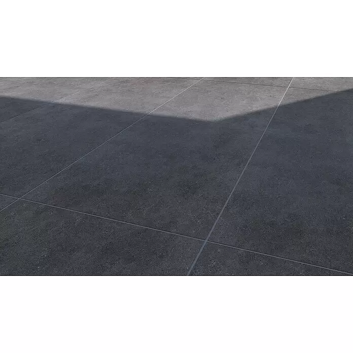 Esterno 20 T by Palazzo Terrassenfliese Basalt - 40 x 120 x 2 cm, Schwarz, Matt - Stimmungsaufnahme