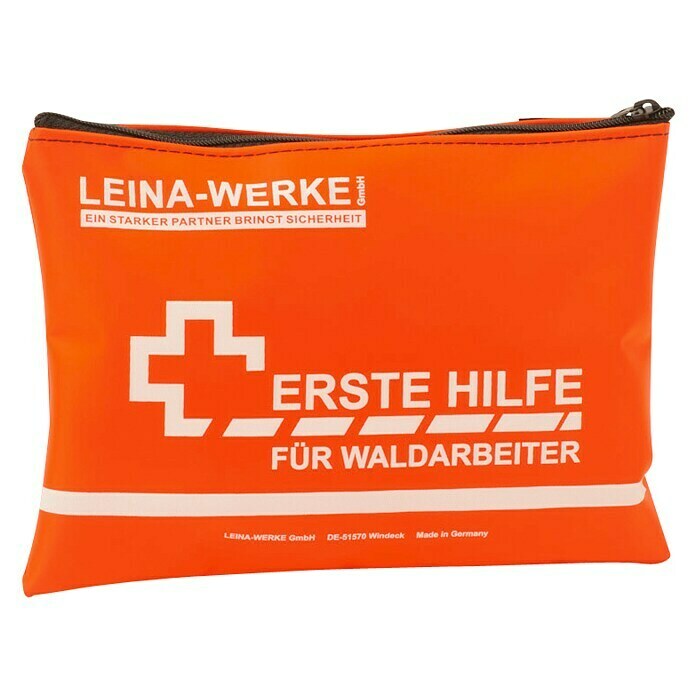 Leina-Werke Erste-Hilfe-Set Für Waldarbeiter  (Reißverschluss, Orange)