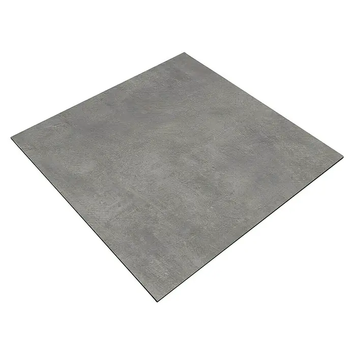 Marazzi Feinsteinzeugfliese Boston - 60 x 60 cm, Anthrazit, Matt - Nahaufnahme einer einzelnen, quadratischen grauen Bodenfliese mit matter Oberfläche und leichtem Texturmuster.