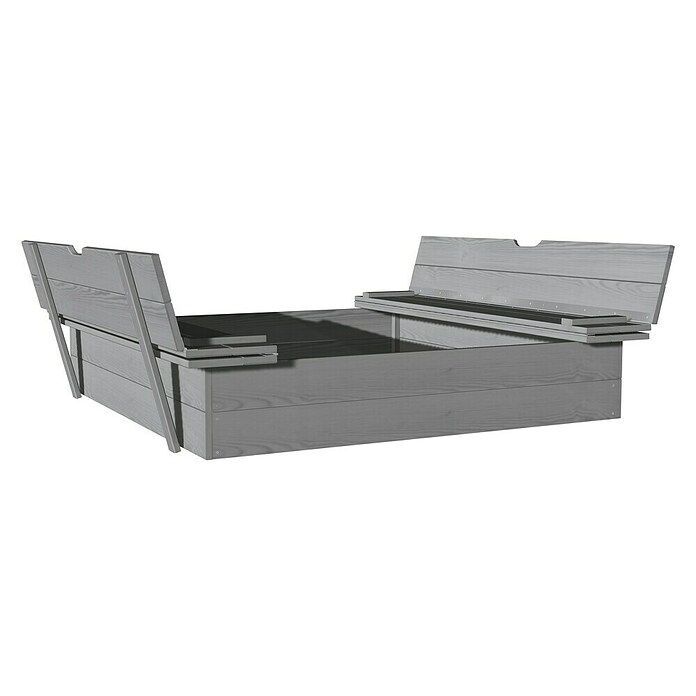 Soulet Sandkasten Sophie (118 x 118 x 12,6 cm, Holz, Hellgrau) | BAUHAUS