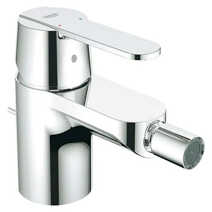 Grohe QuickFix Get Grifo monomando de bidé - Cromo, Resplandeciente - Grifo de bidé cromado brillante de Grohe para el baño. El producto es ideal para diseños de baño modernos y ofrece funcionalidad.