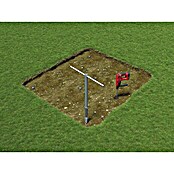 Biohort Schraubfundament HighLine H2 & Avantgarde L (2,52 x 1,75 x 0,04 m, Aluminium)