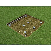Biohort Schraubfundament HighLine H2 & Avantgarde L (2,52 x 1,75 x 0,04 m, Aluminium)