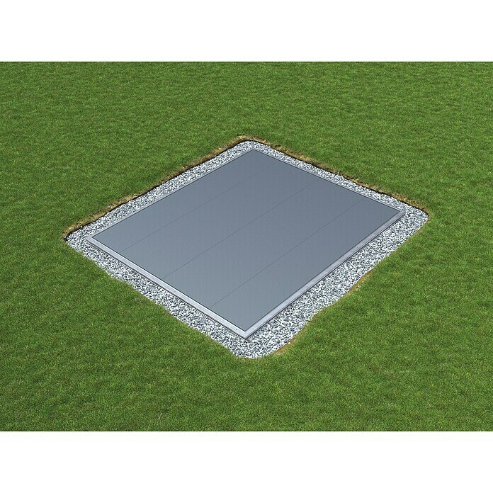 Biohort Schraubfundament HighLine H2 & Avantgarde L (2,52 x 1,75 x 0,04 m, Aluminium)