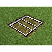 Biohort Schraubfundament HighLine H2 & Avantgarde L (2,52 x 1,75 x 0,04 m, Aluminium)