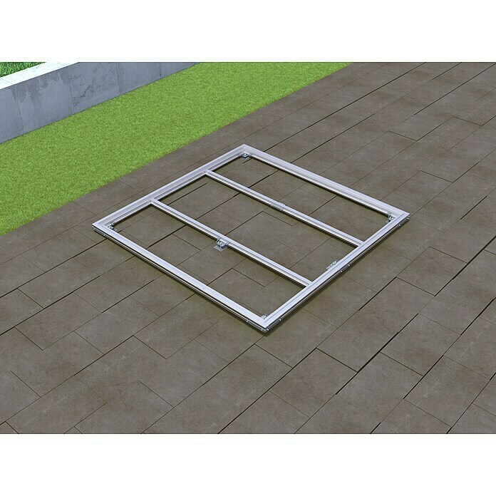 Biohort SmartBase Fundament SmartBase (Aluminium, Passend für: Biohort Gerätehaus Europa Gr. 2) | BAUHAUS