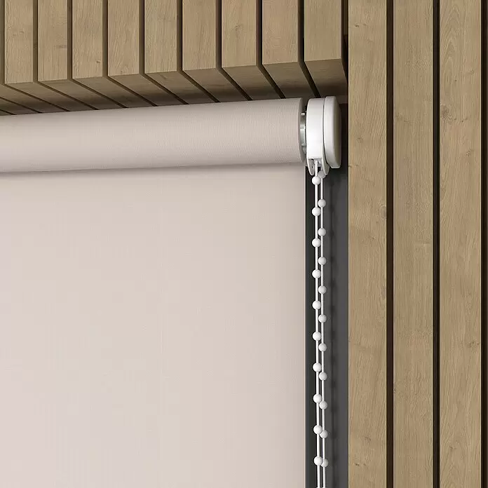 Expo Ambiente Rollo - B x H: 110 x 275 cm, Creme, Uni, Tageslichtdurchlässig - Detailaufnahme