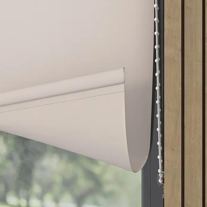Expo Ambiente Rollo - B x H: 110 x 275 cm, Creme, Uni, Tageslichtdurchlässig - Beige Rollos mit seitlichem Kettenzug. Die Rollos bieten eine einfache Bedienung und sind eine stilvolle Fensterdekoration mit Lichtschutz.