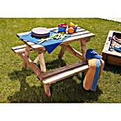 Forest-Style Picknicktisch (L x B: 89 x 91 cm)