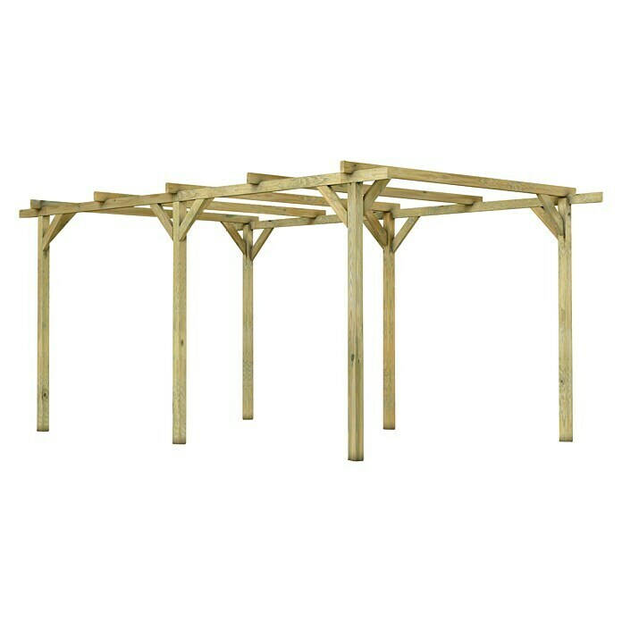 Forest-Style Carport Paco  (L x An: 512 x 300 cm, Altura de entrada: 2,2 m)