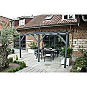 Forest-Style Pérgola adosada Etreta (400 x 265 x 251 cm, Natural)