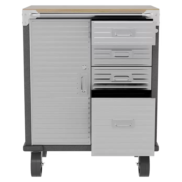 Wisent Werkstattwagen - L x B x H: 51 x 71 x 88 cm, Anzahl Schubladen: 4 Stk., Stahl
