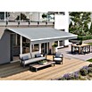 Solid Elements Gelenkarmmarkise (Grau, Breite: 6 m, Ausfall: 2,5 m)