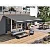 Solid Elements Gelenkarmmarkise (Anthrazit, Breite: 5 m, Ausfall: 3 m)