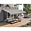 Solid Elements Gelenkarmmarkise (Beige/Grau, Breite: 3,5 m, Ausfall: 2 m)
