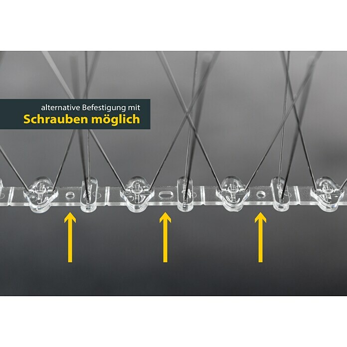 Schellenberg Taubenschutz (L x B x H: 50 x 2,2 x 0,6 cm)